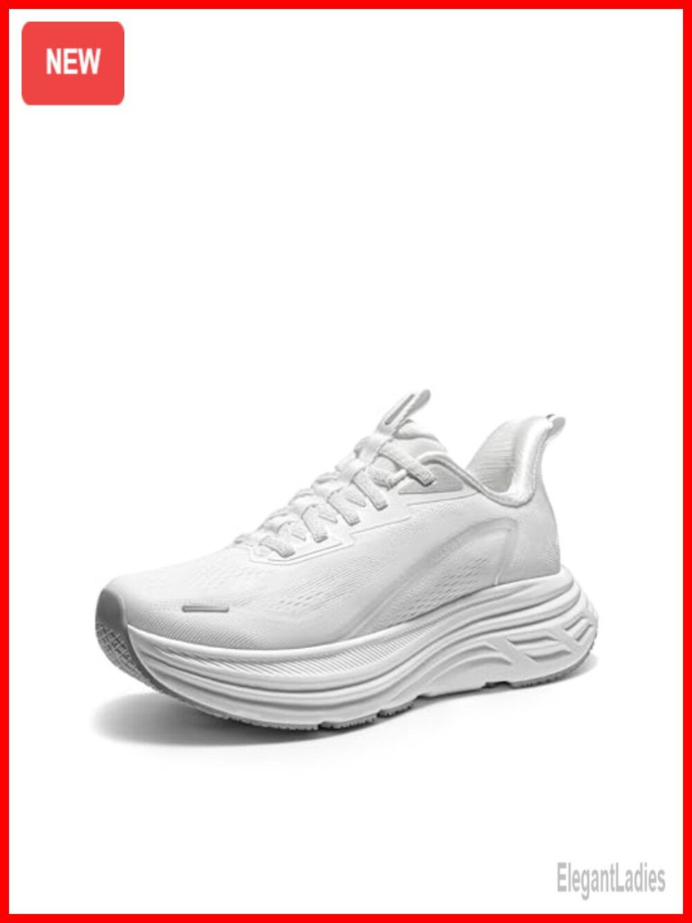 Slip-On Walking Shoes Running Sneakers with Arch Support